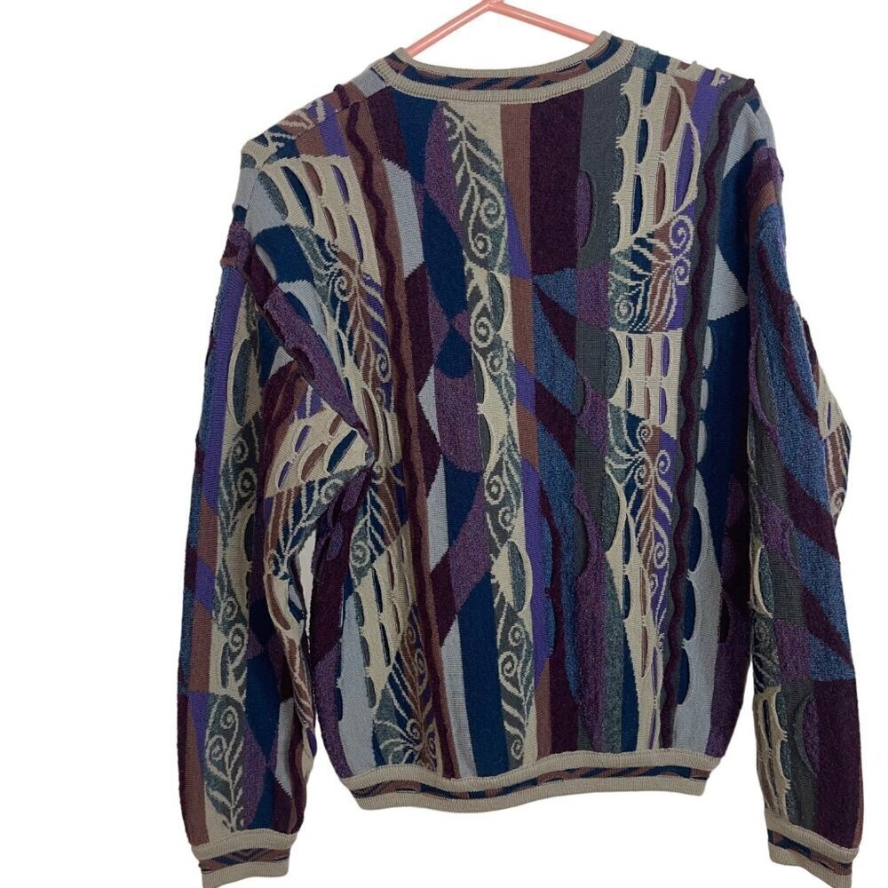St. Croix La Femme Vintage 1990s Womens Sweater Size Small Multicolor Crew Neck - Picture 2 of 8